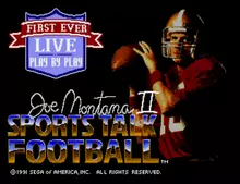 Image n° 7 - titles : Joe Montana Sports Talk Football 2